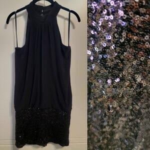 Frederick's of Hollywood Sparkly Blouson Party Dress